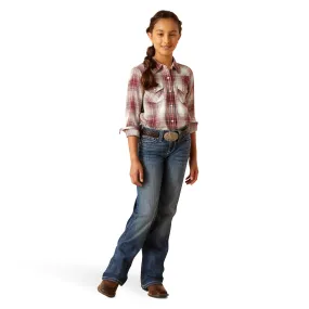 Ariat Girl's Afternoon Laramie Plaid Button Down Shirt 10046421