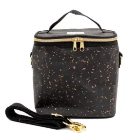 Black Paper Petite Lunch Poche - Gold Splatter