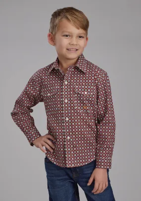 Boy's Roper "Route 66" Long Sleeve Western Shirt