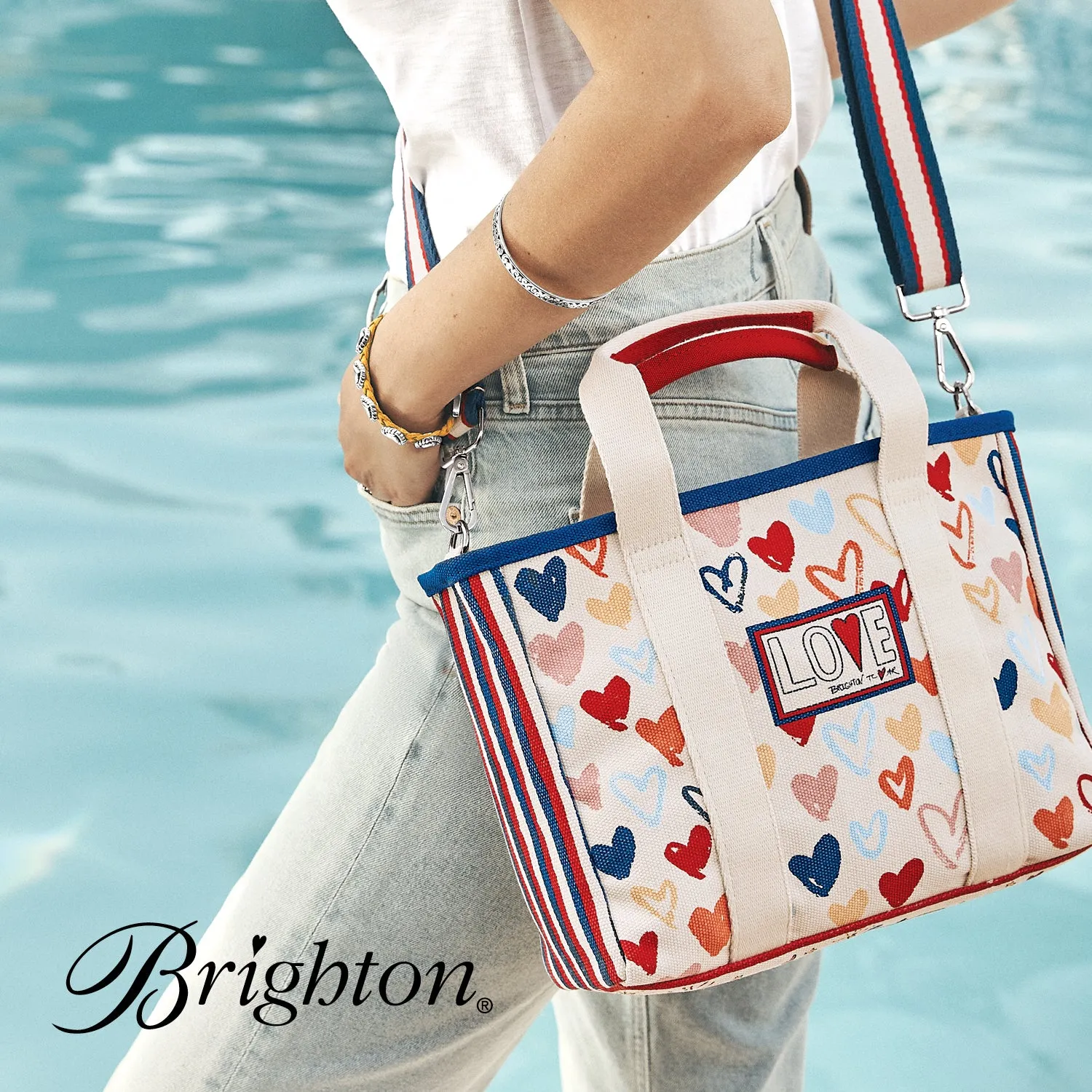 Brighton Red White & You Mini Tote