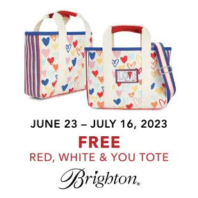 Brighton Red White & You Mini Tote