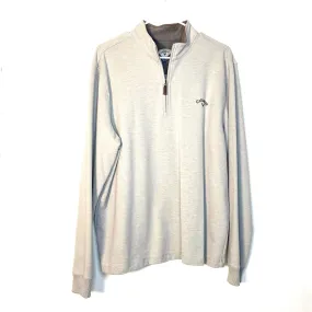 Callaway Mens Size M Gray ¼ Pullover Golf Sweater Sweatshirt L/s