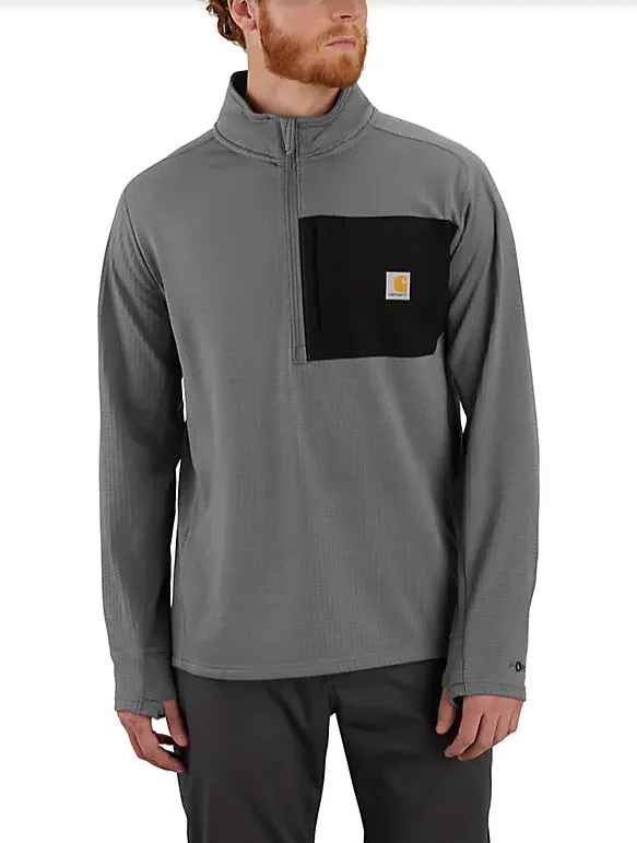 Carhartt Force Relaxed Fit Mock Neck Half-Zip