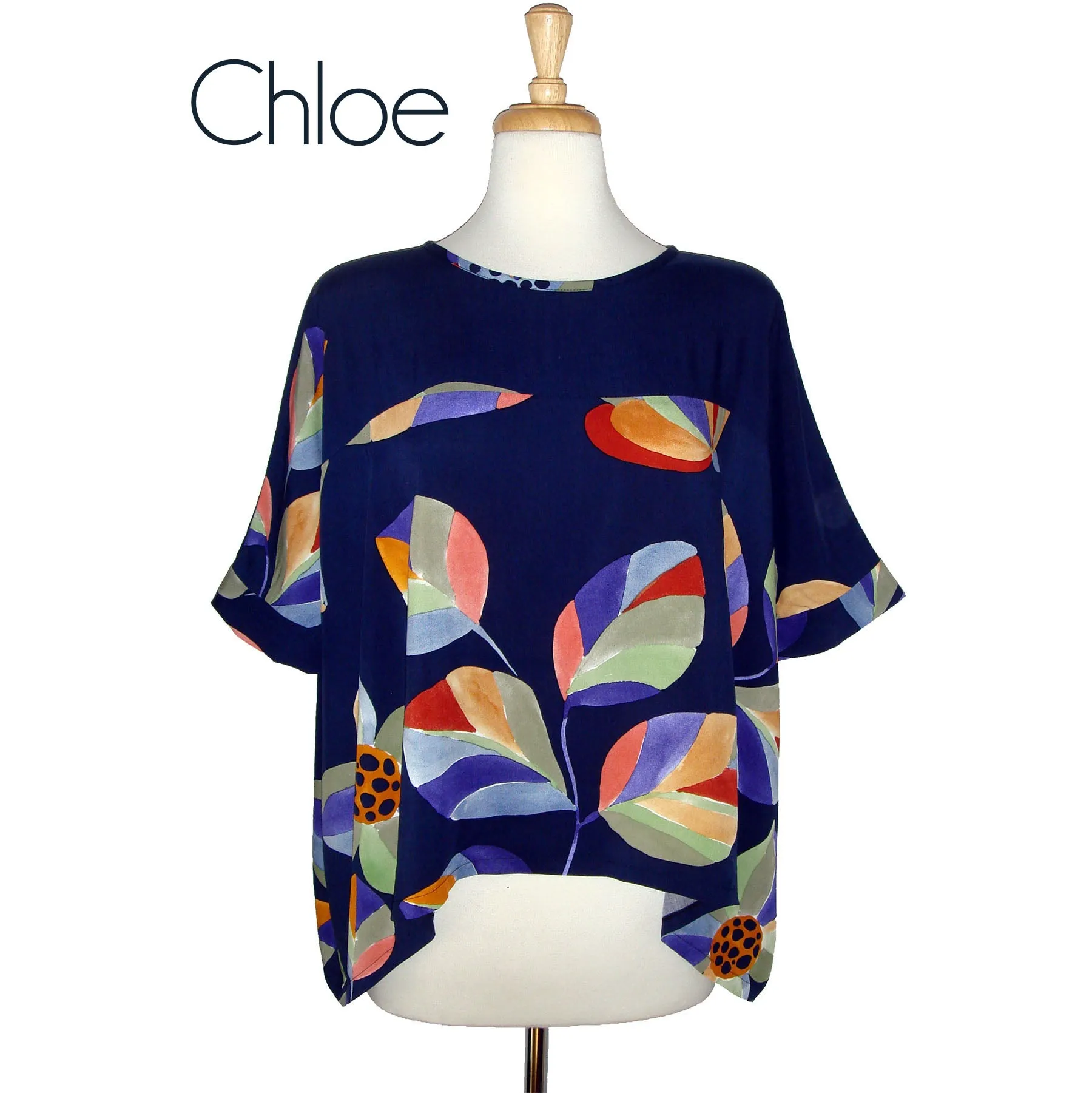 Chloe or Isabella Top - Happy Blue - Made to Order