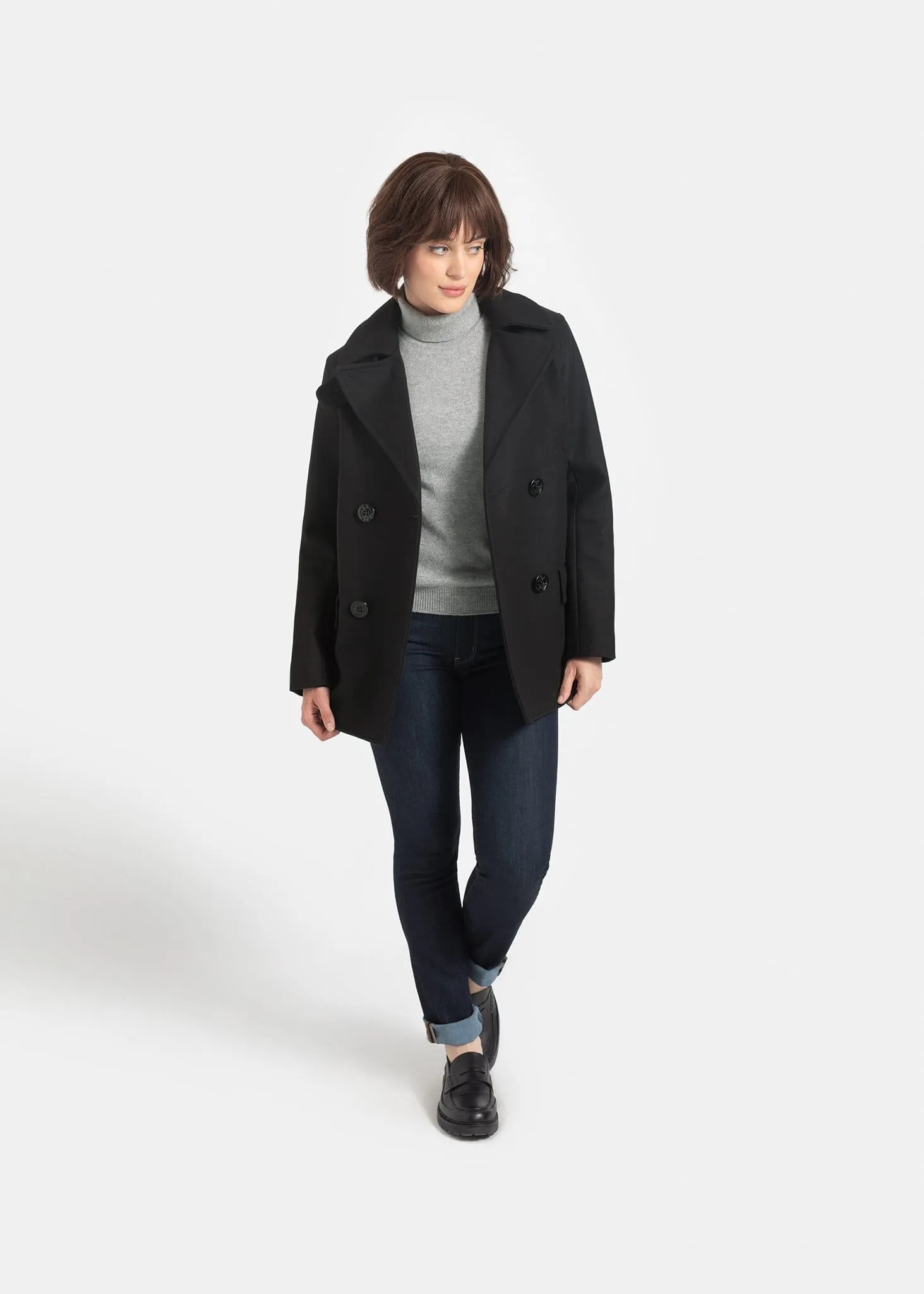 Clementine Peacoat Black