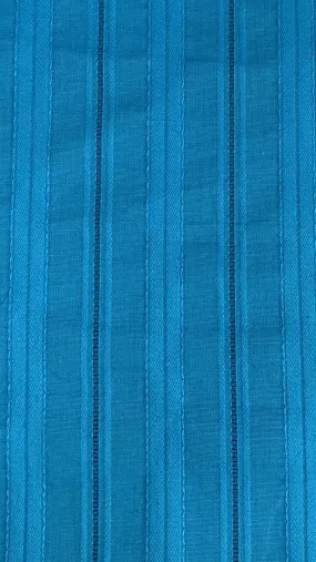 COTTON POPLIN JACQUARD STRIPE D#2 STRETCHED WOVEN - SHIRTING FABRIC<br><h6>10-TURQ<br>055-CPOXJS-2</h6>