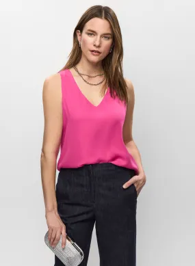 Essential Sleeveless V-Neck Blouse