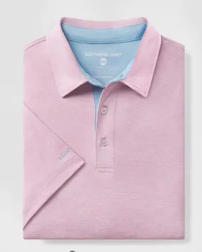 Grayton Heather Polo- Mauve Mist