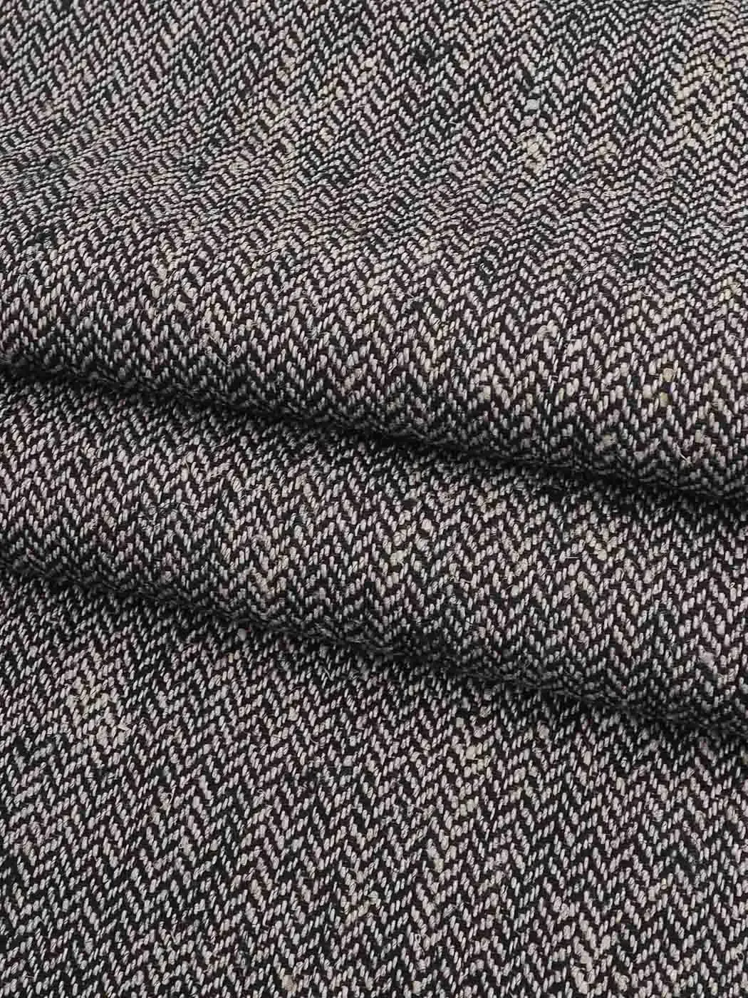 Hemp , Organic Cotton , Yak & Wool Mid-Weight Herringbone Fabric（HG12330）