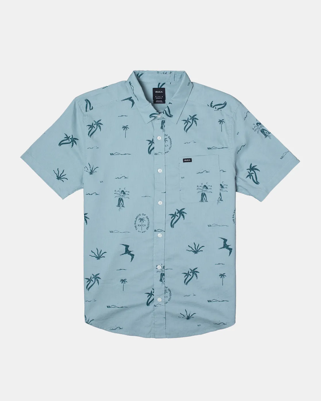 Hula Hands Short Sleeve Shirt - Scrub