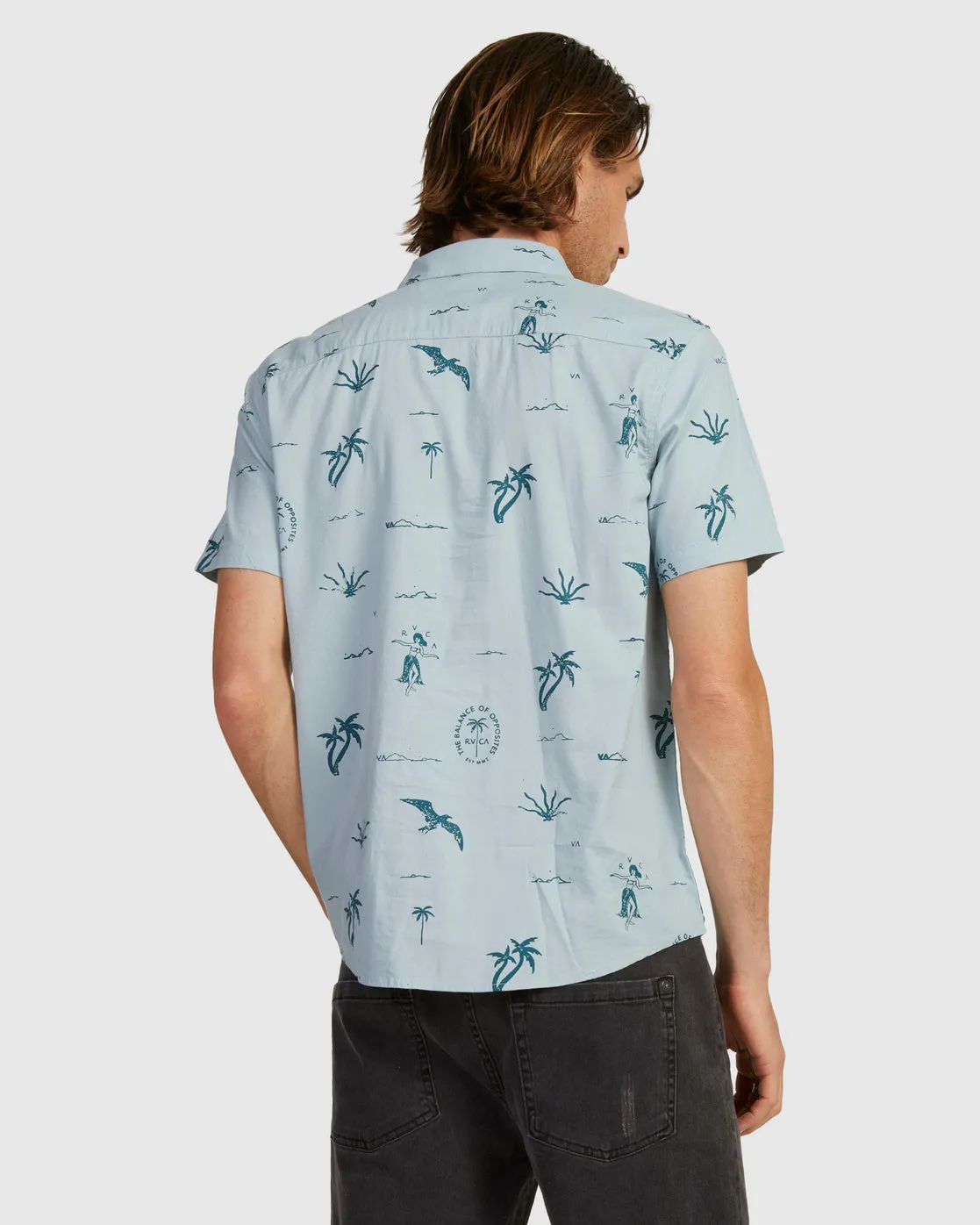 Hula Hands Short Sleeve Shirt - Scrub