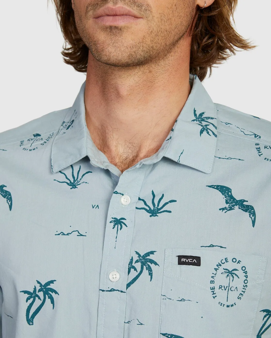 Hula Hands Short Sleeve Shirt - Scrub