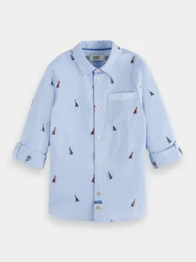 Kids - Regular-fit mini embroidery shirt