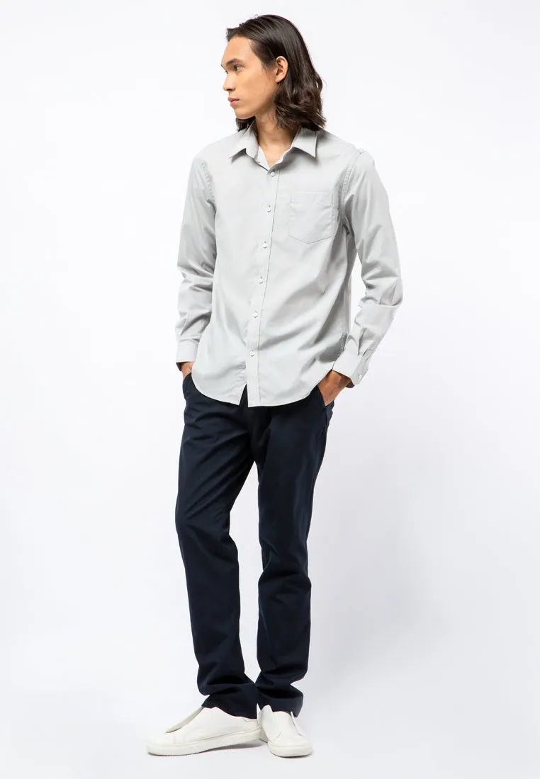 Long Sleeves Shirt Light Grey