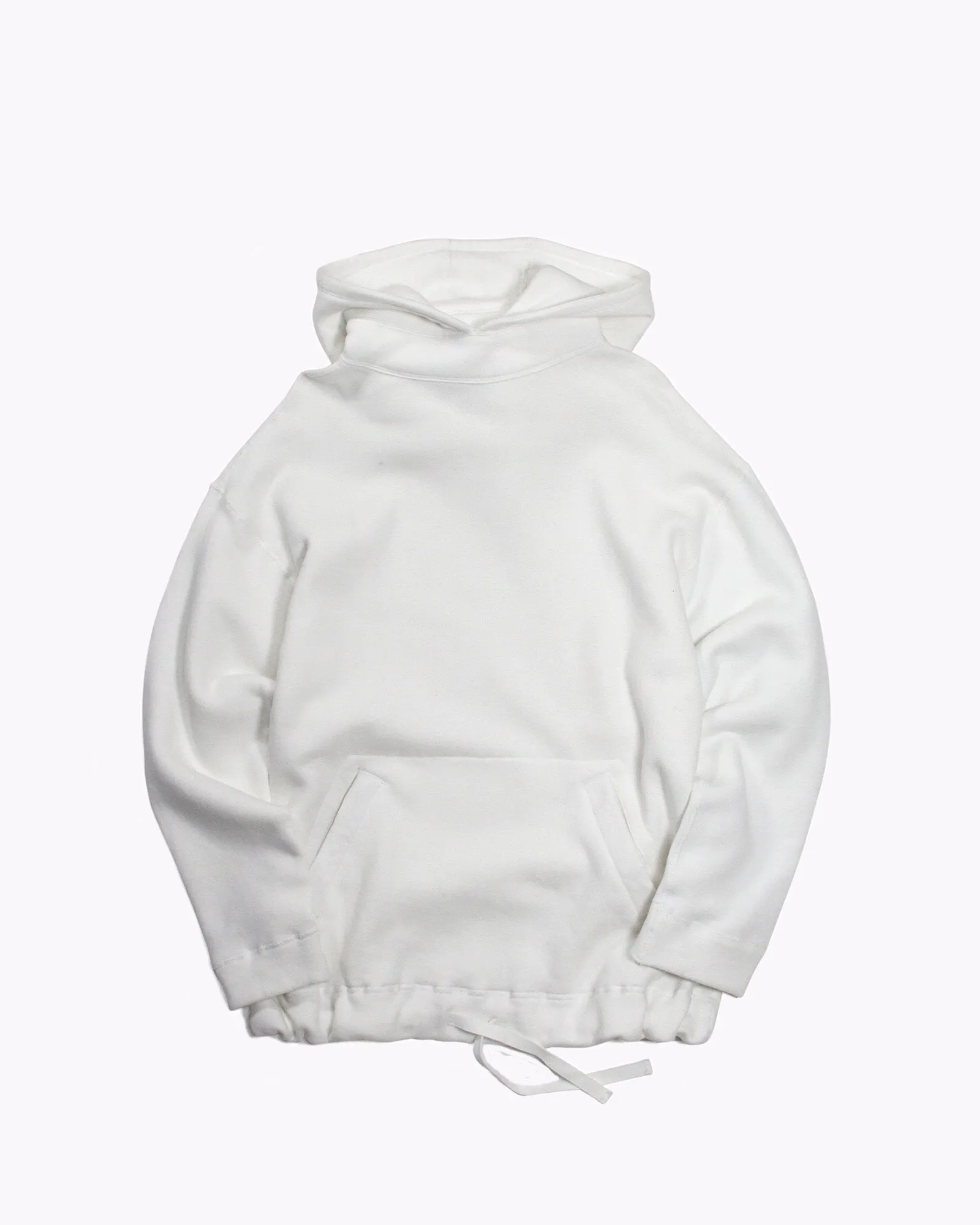 Mock Hoodie Fleece - White