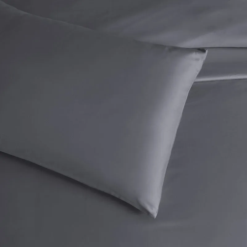 Nox Grey Pillow Case 100% Mercerised Egyptian Cotton