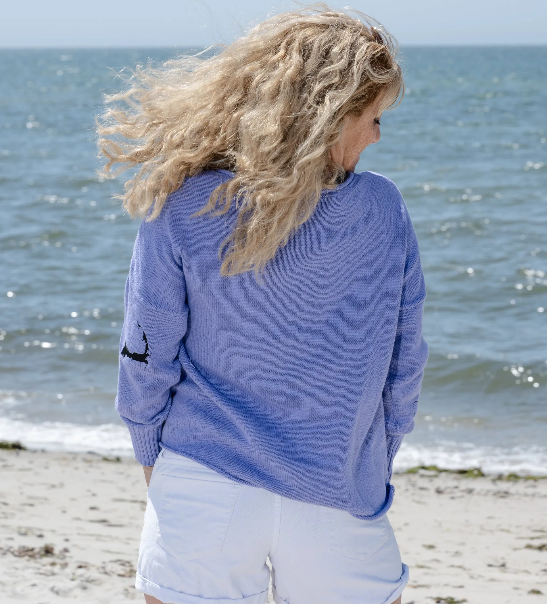 Periwinkle Cape Classic Sweater