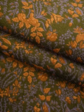 Pure Organic Cotton Mid-Weight Corduroy Fabric ( OG4361 Print )