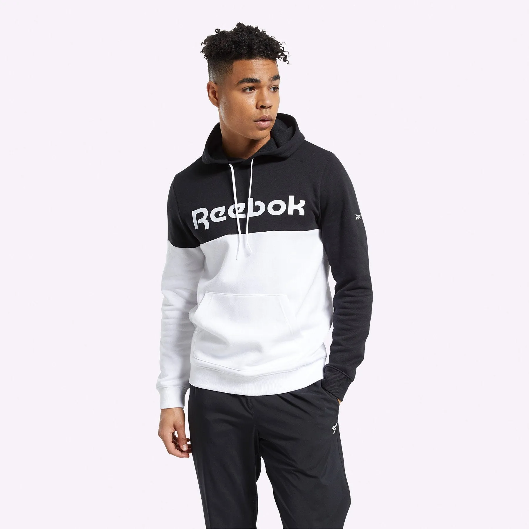 Reebok - Men's Training Essentials Logo Hoodie - BLACK