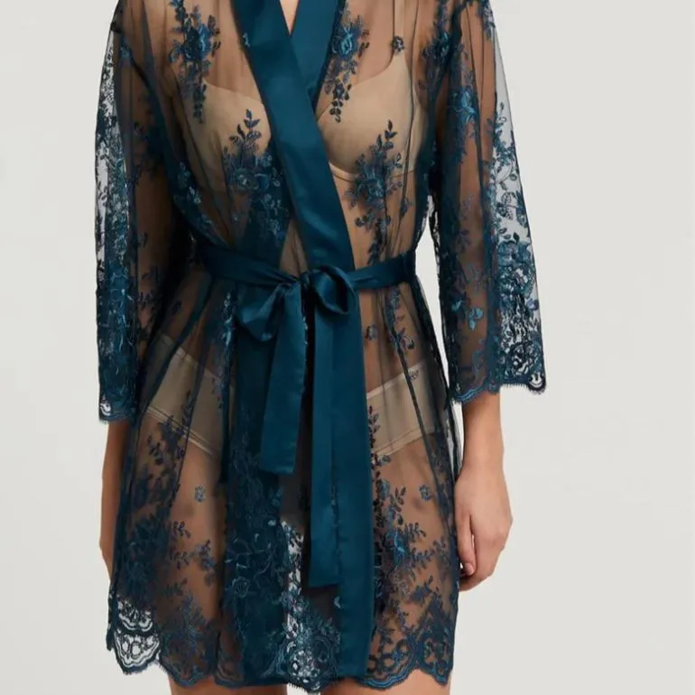 Rya Collection Darling Short Cover Up in Celestial Blue 197