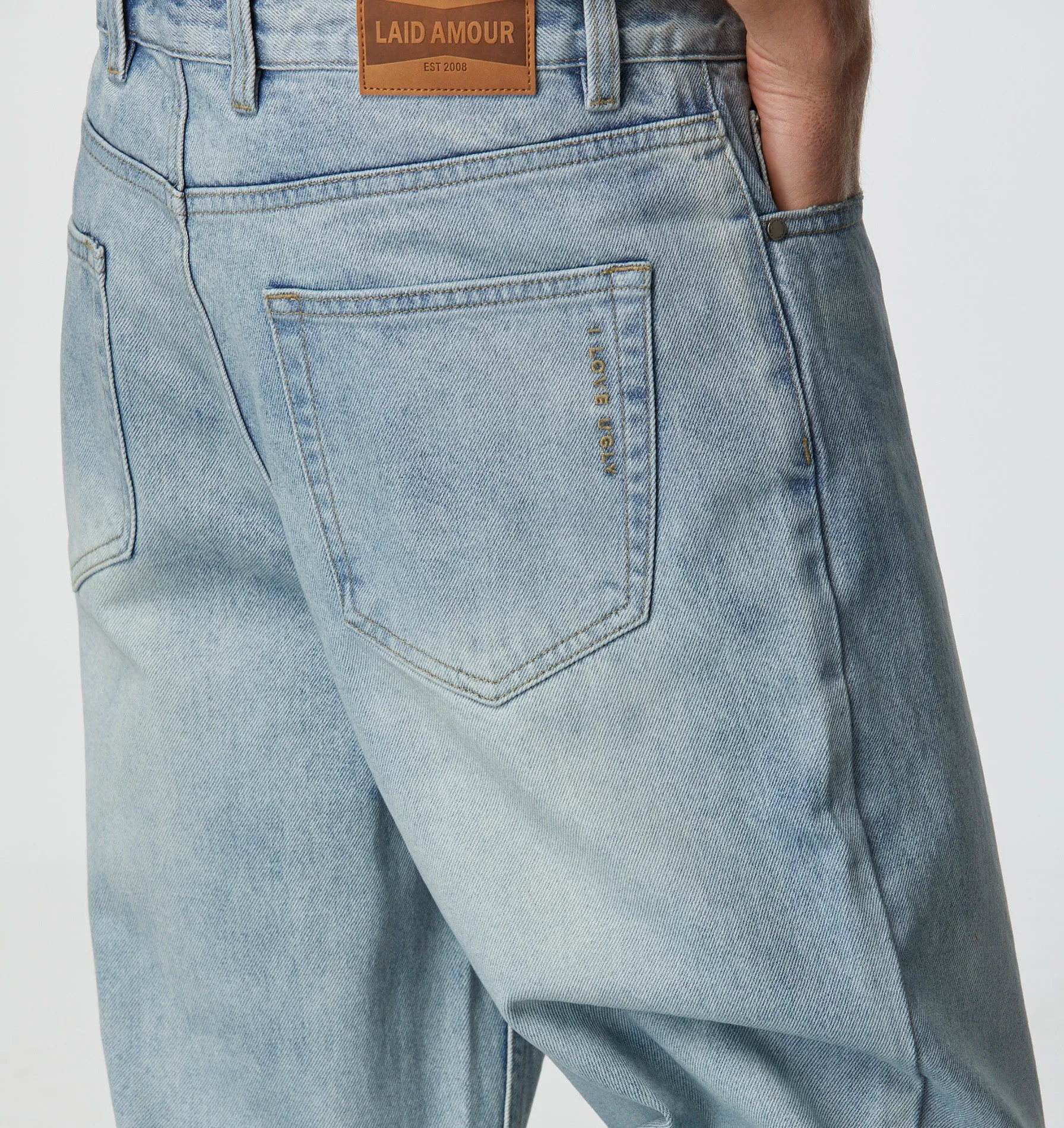 Samson Cropped Denim - Light Vintage Blue