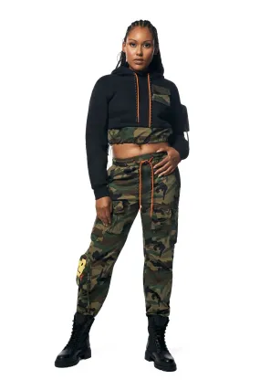 Smoke Rise Women's Utility Multi Pocket Nylon Cargo Pants