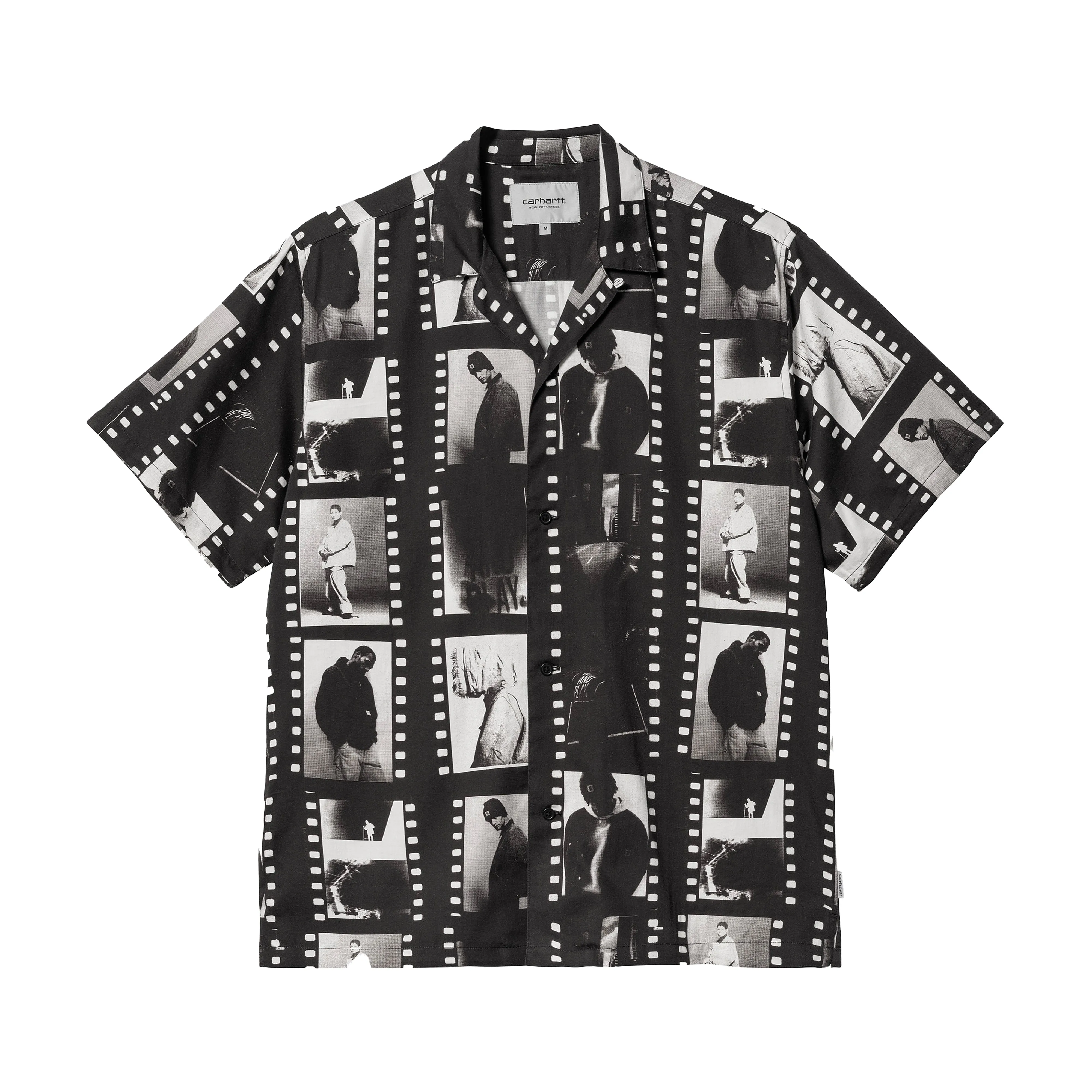 S/S Photo Strip Shirt -Black/white