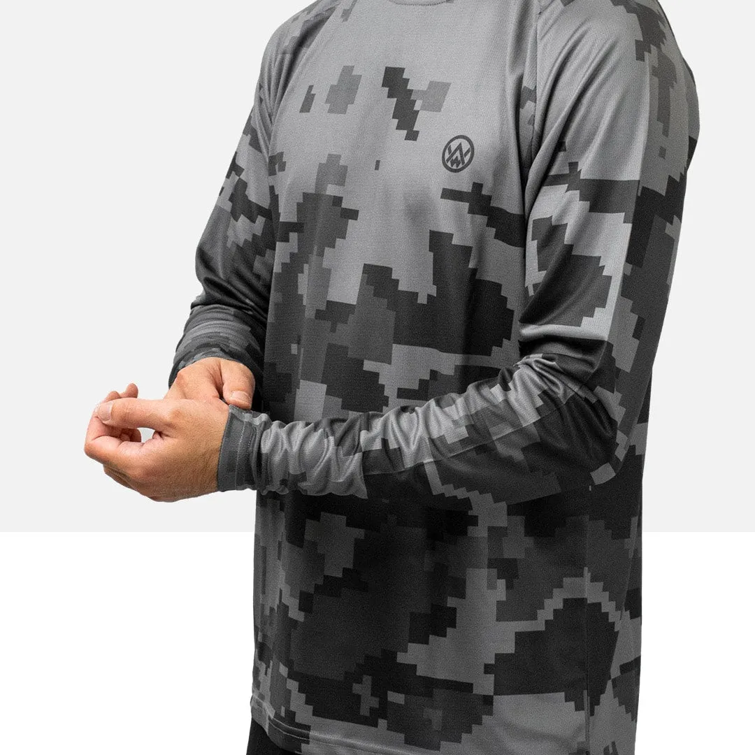 Urban Digital Camo Long Sleeve MTB Jersey