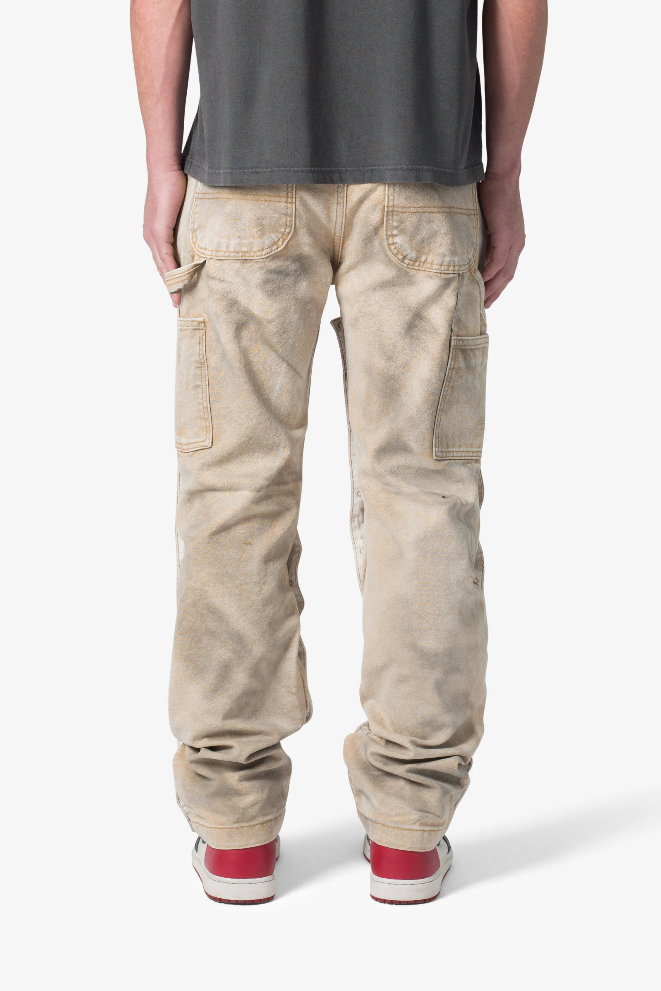 V624 Snap Off Baggy Pants - Brown